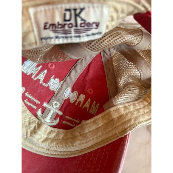 Marco Island Florida Mesh Trucker Hat By DK Embroidery Adjustable - Picture 6 of 6